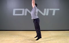 Bodyweight Exercise: Arm Swing Jump